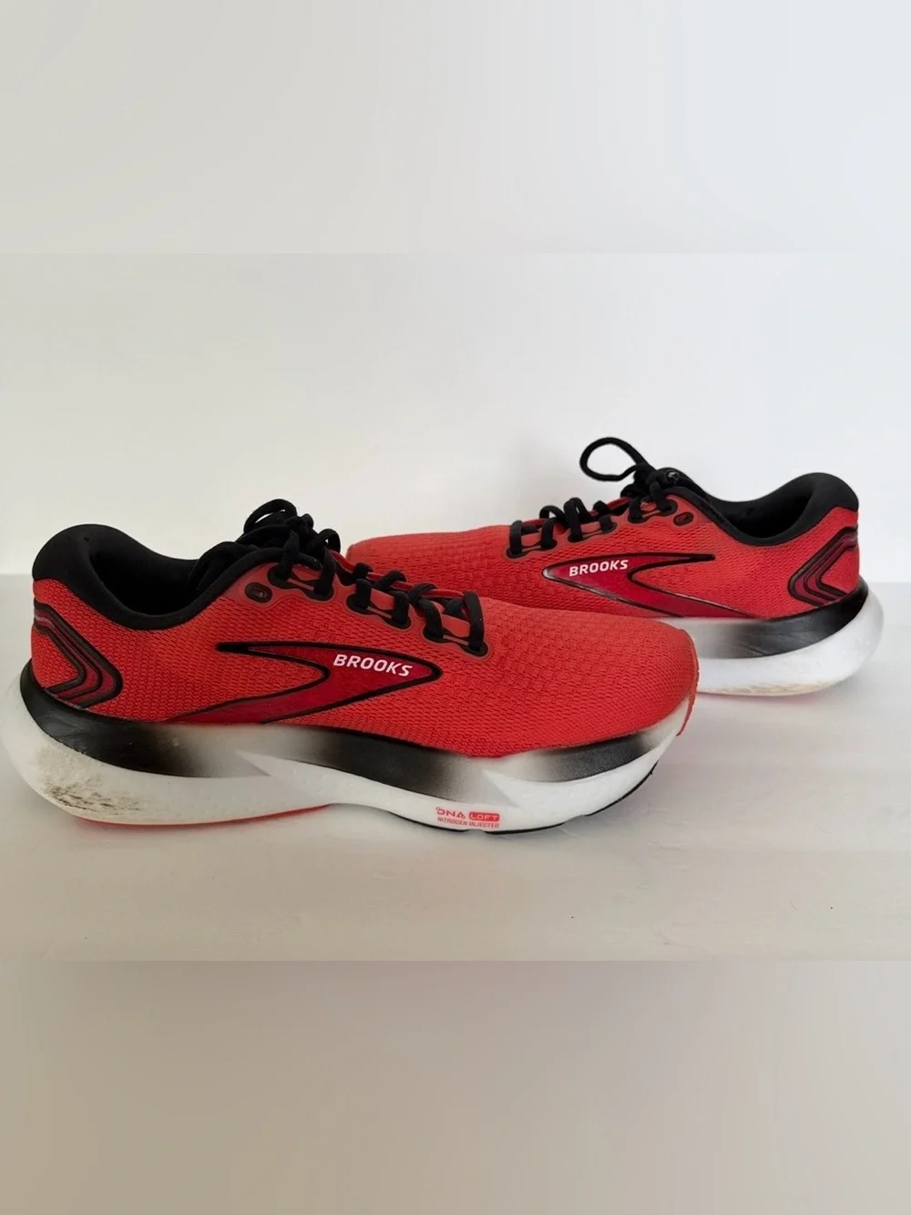 Brooks Glycerin 21 Men’s Running Shoes Salsa Red Grenadine Black DNA LOFT V3 Sz9